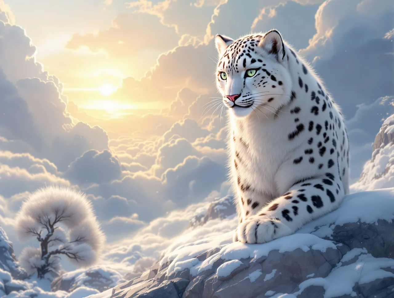 Dawnpelt, a Lumen Snow Leopard