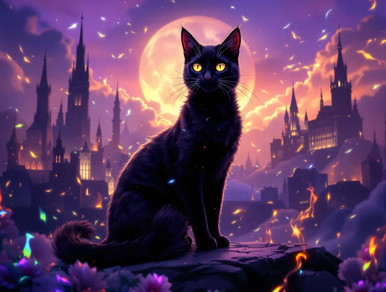 Umbrafell, a Shade Black Cat