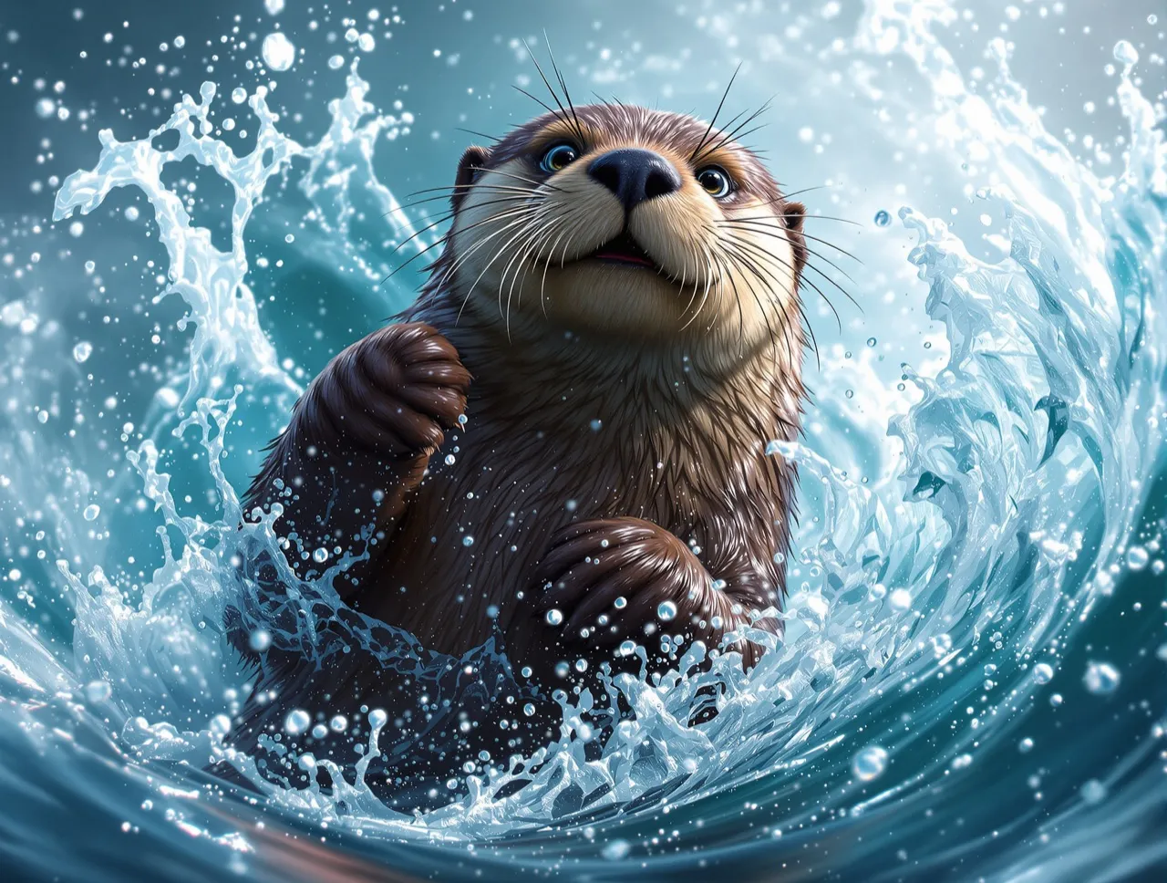 Rippletail, a Tide Sea Otter