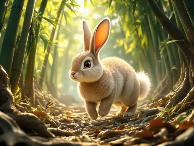 Illustration de carte Flore : Lapin sauvage
