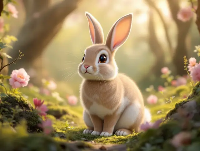 Illustration de carte Flore : Lapin sauvage