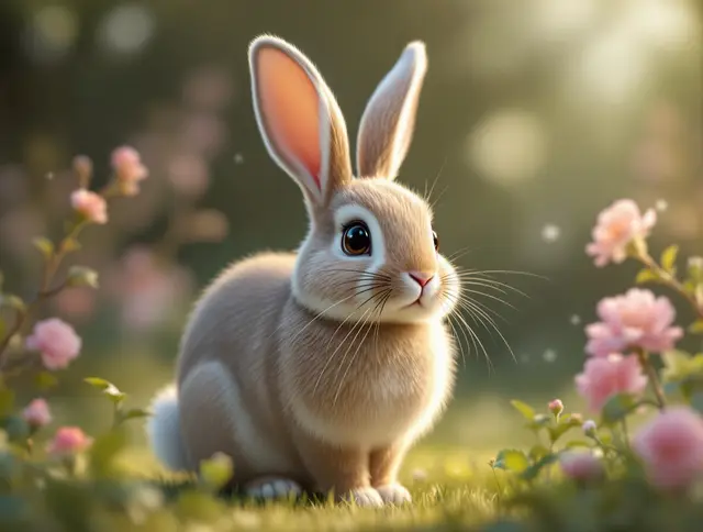 Illustration de carte Flore : Lapin sauvage