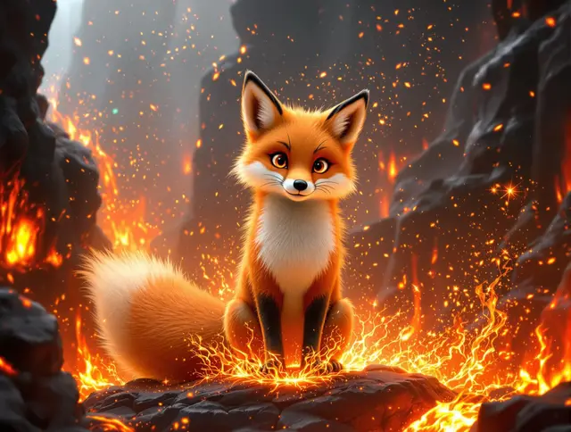 Illustration de carte Braise : Renard roux