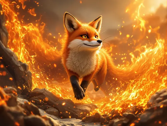 Illustration de carte Braise : Renard roux