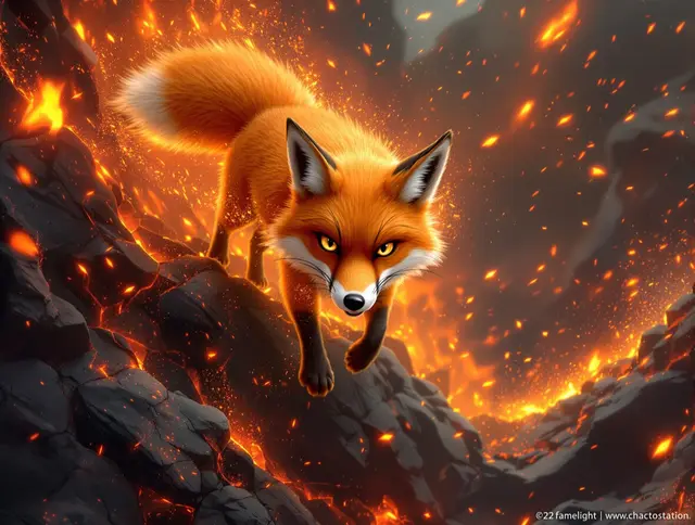 Illustration de carte Braise : Renard roux