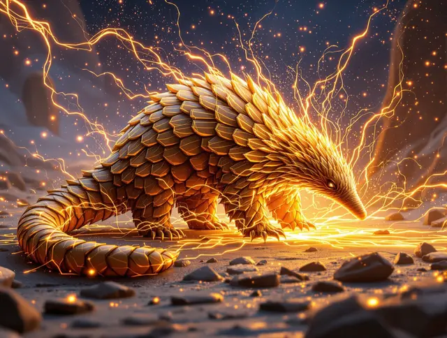 Illustration de carte Pierre : Pangolin