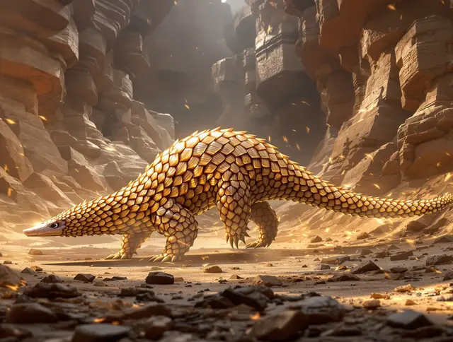 Illustration de carte Pierre : Pangolin
