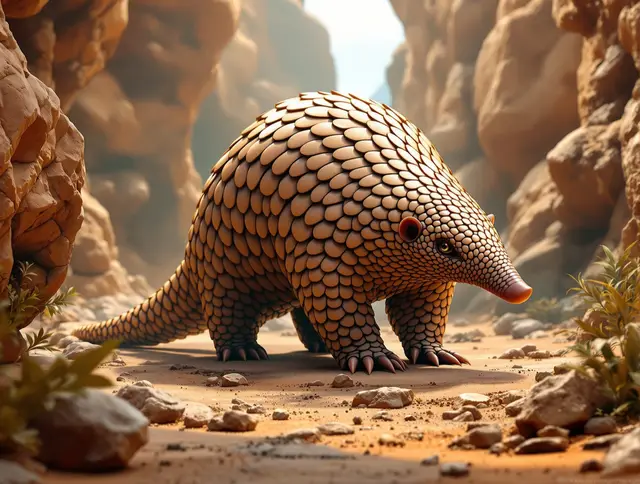 Illustration de carte Pierre : Pangolin